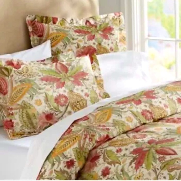 Pottery Barn Courtney Green Sienna Set of Two Shams - Picture 2 of 8